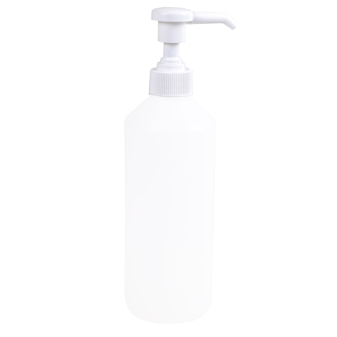 500 ml shampoo bottle with 2 ml dosing pump for dog shampoos, balms, liquid soaps, dog disinfectants and co.