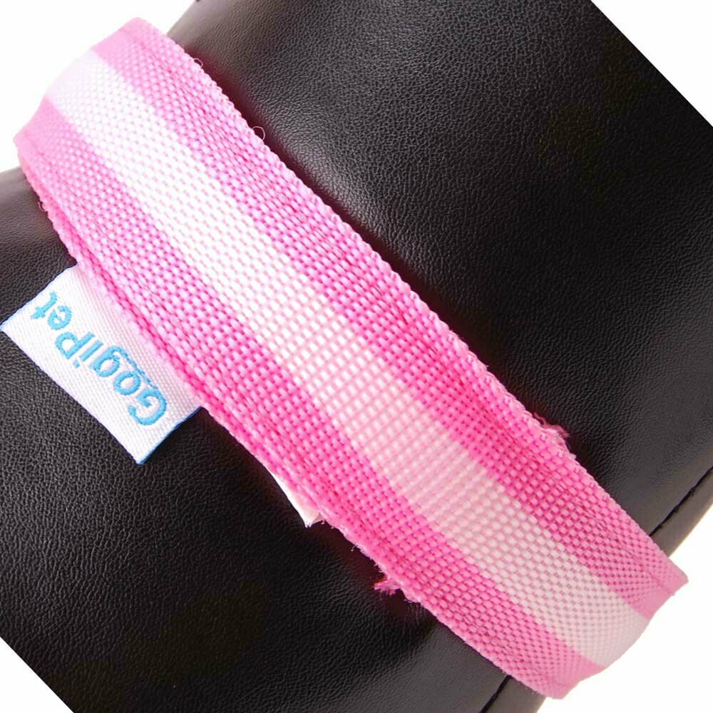 LED nylon collar with or without light function pink