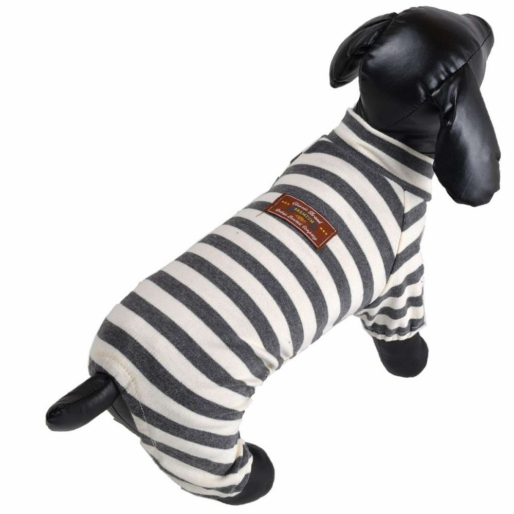 Pyjamas for dogs grey stripes