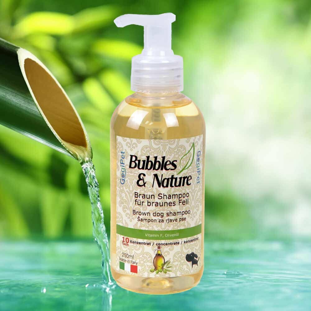 Bubbles & Nature super brown dog shampoo