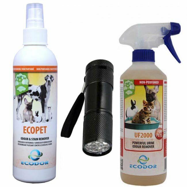 Urine smell remover combination package + stain detector - special discount