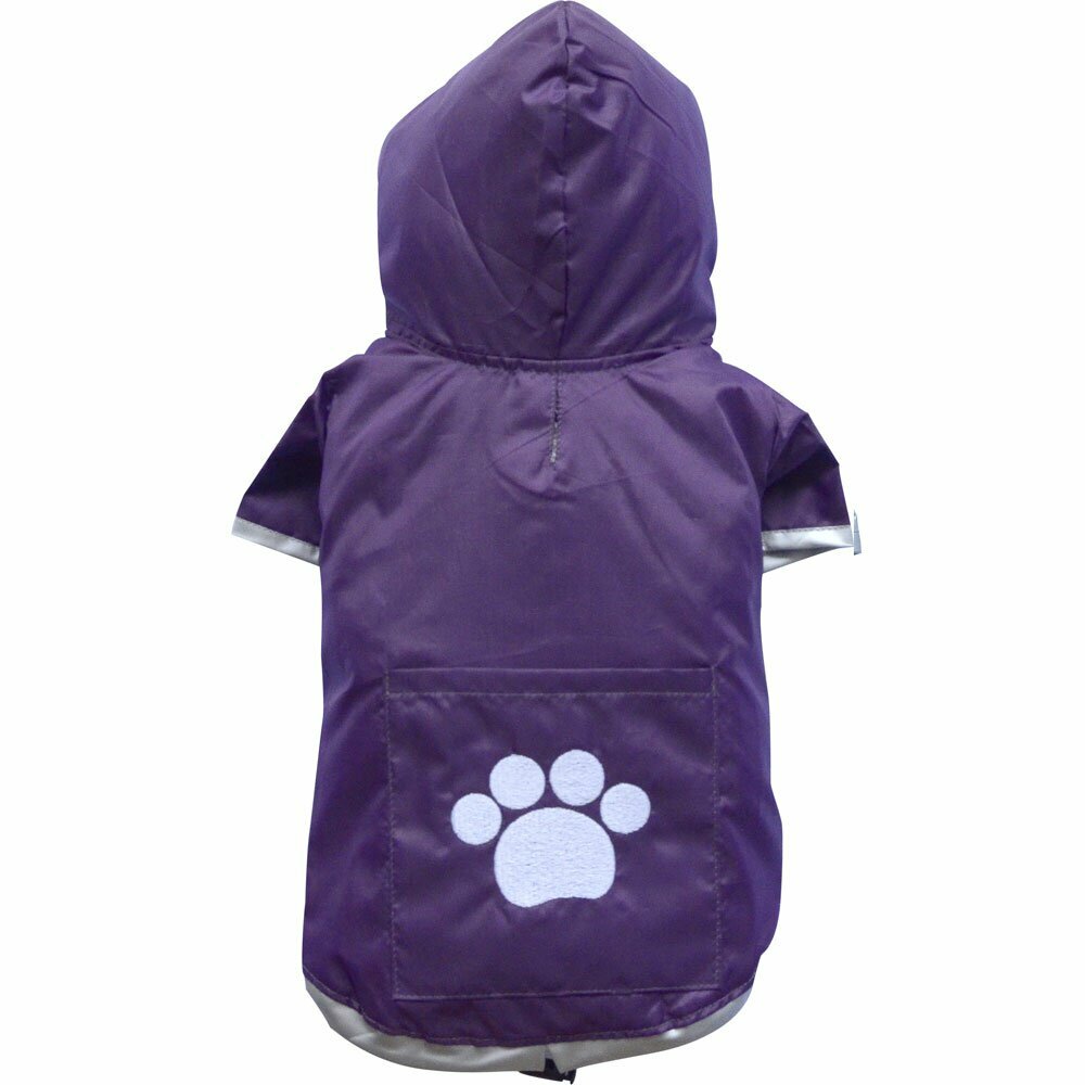 Pug raincoat Bulldogs raincoat purple - DoggyDolly FP-DR018