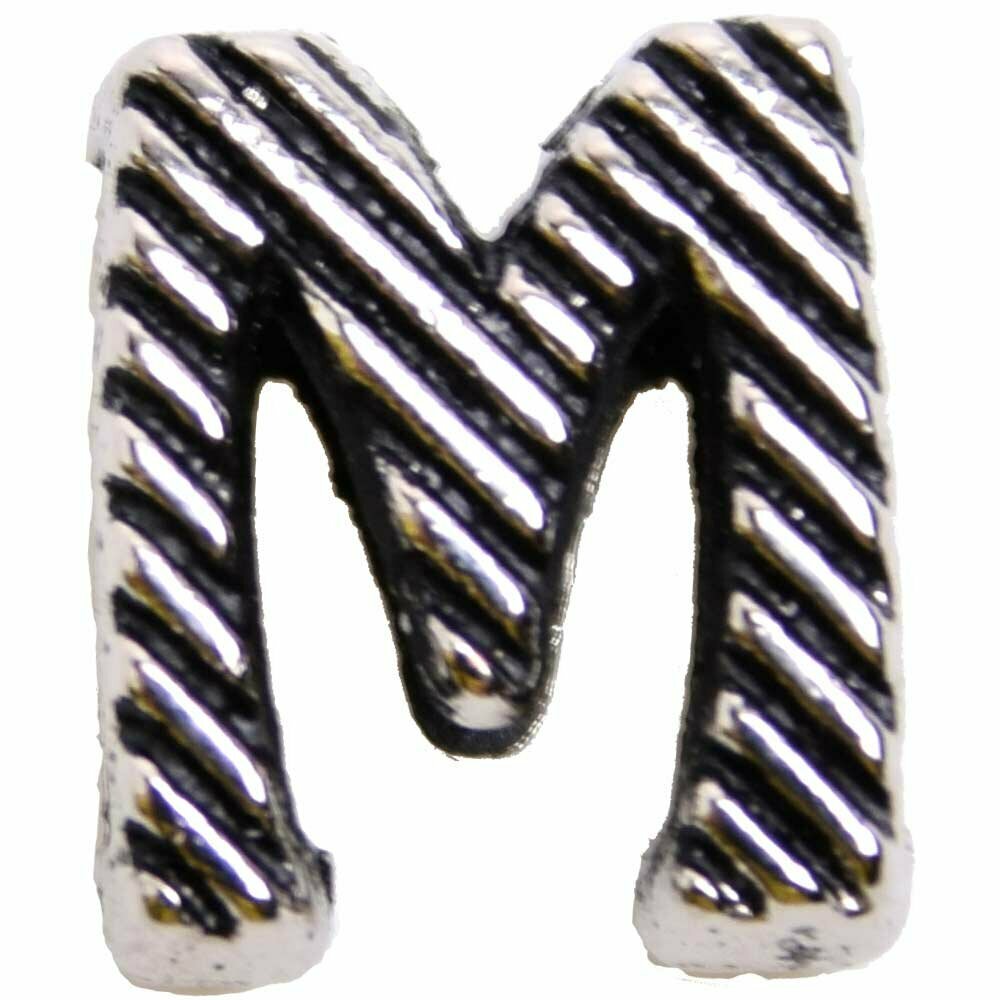 Designer letter M for dog collars and cat collars