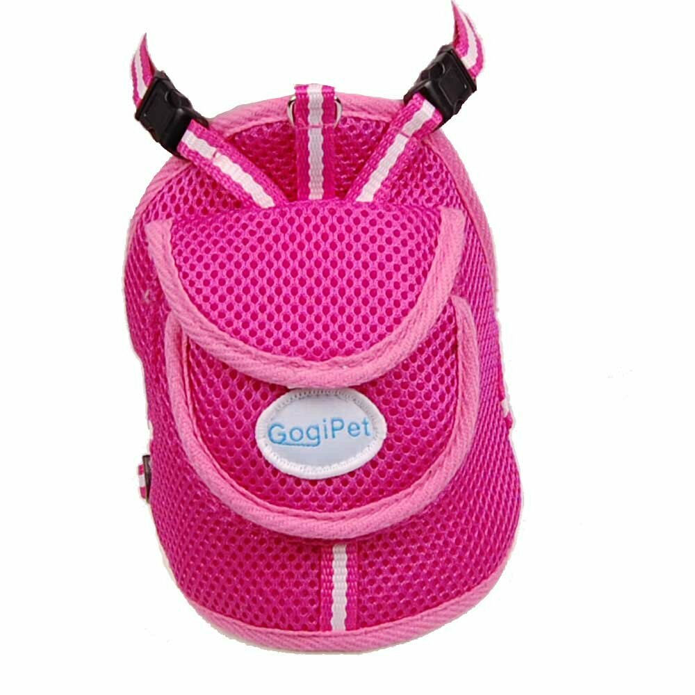Dog backpack - Harness for dogs Pink