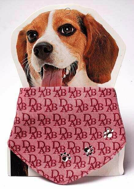 Dogs neckerchief as collar from 28 cm - 45 cm pink.