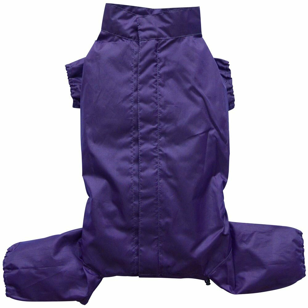 Purple raincoat for dogs with 4 legs without hood by DoggyDolly DR033