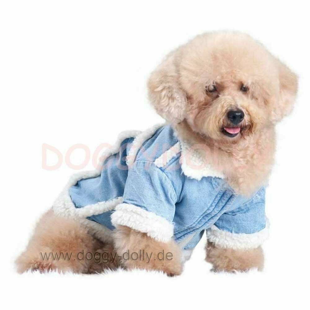 DoggyDolly DF003 warm dog jacket with Jeans