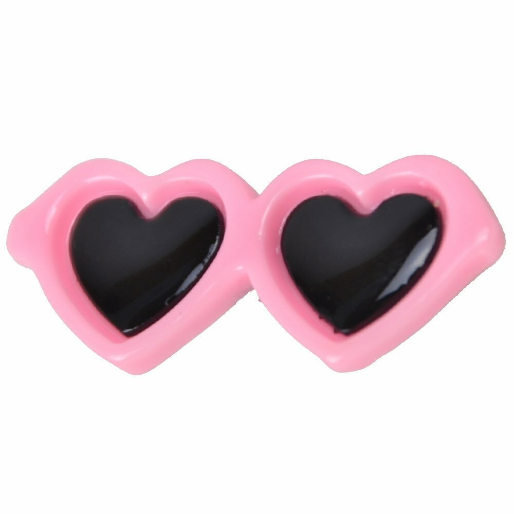 Sunglasses for dogs as hair clip of GogiPet® in light pink