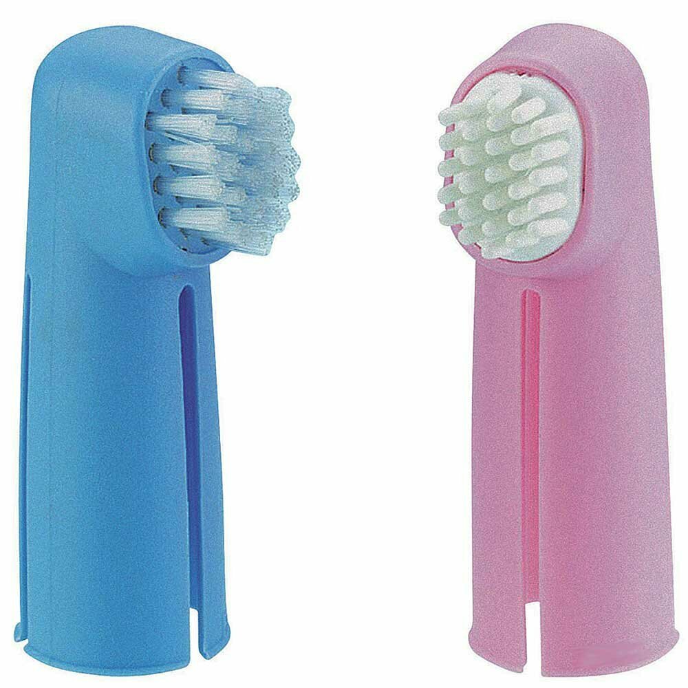 Dog Toothbrush for placing on fingers