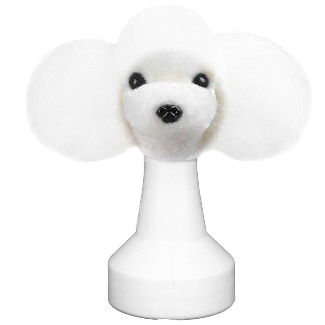 Training dog - dog head for practising head styling (wig stand model dog)
