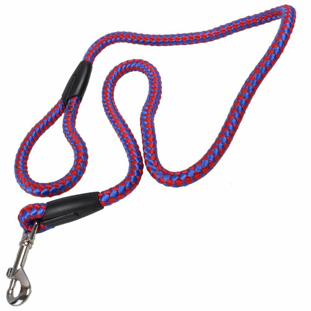GogiPet dog leash made of durable nylon fabric red blue