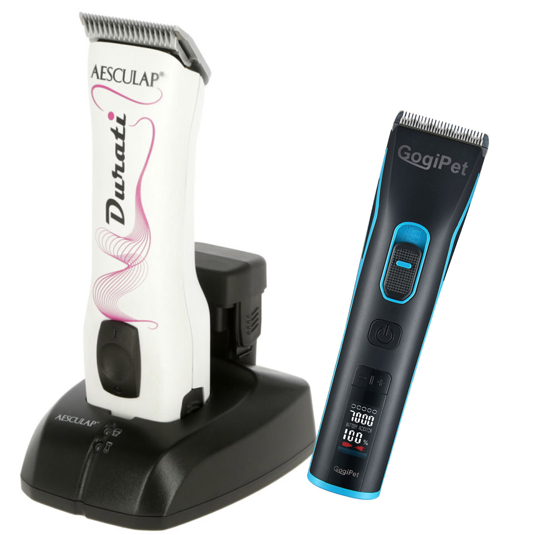 Aesculap Durati Pro White Speed and GogiPet Orate High Speed clipper set