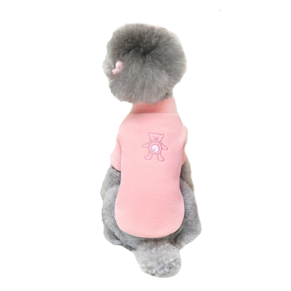 Cuddly warm dog sweater - Pink teddy sweater