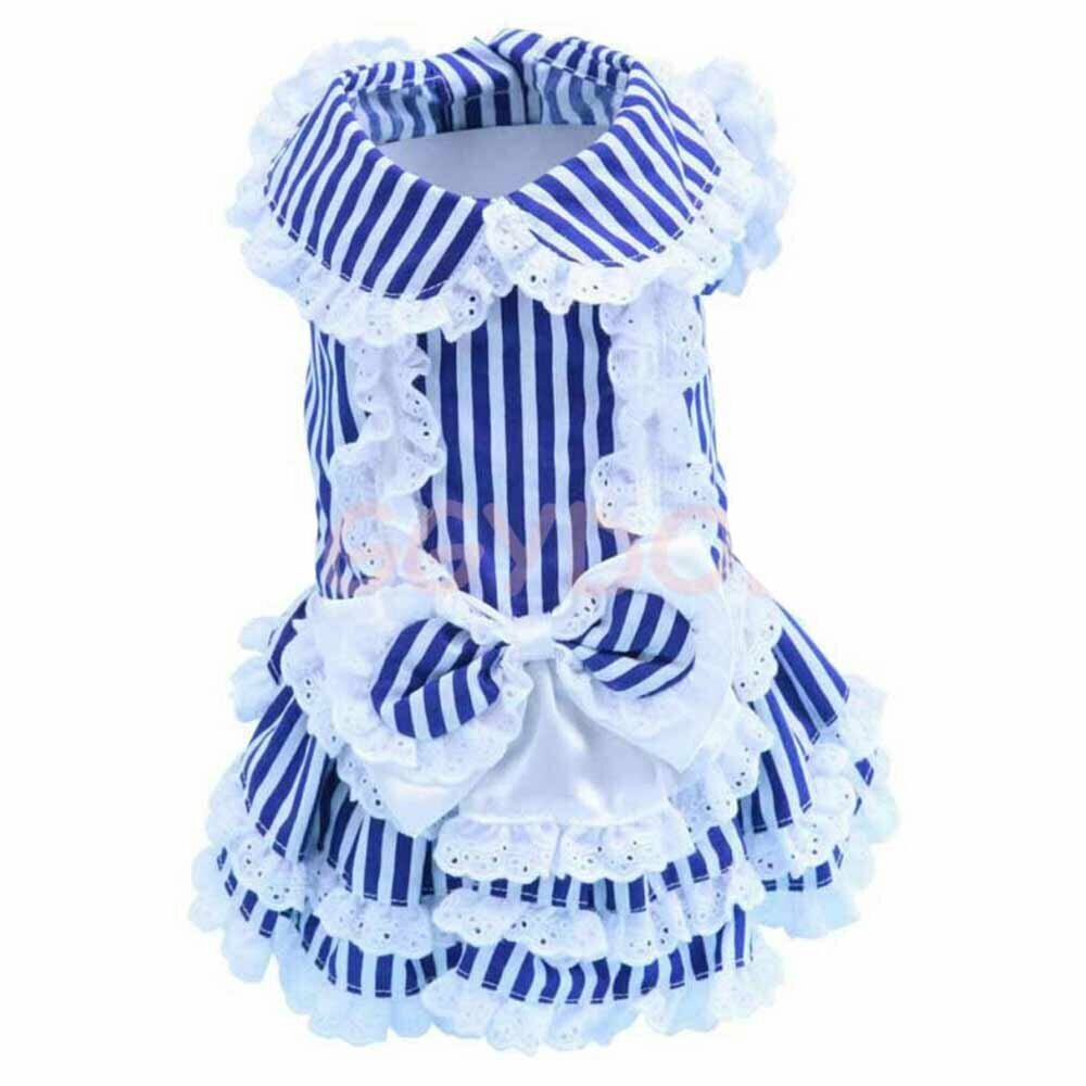 Blue dog dress by Doggydolly - dog dress sale at Onlinezoo