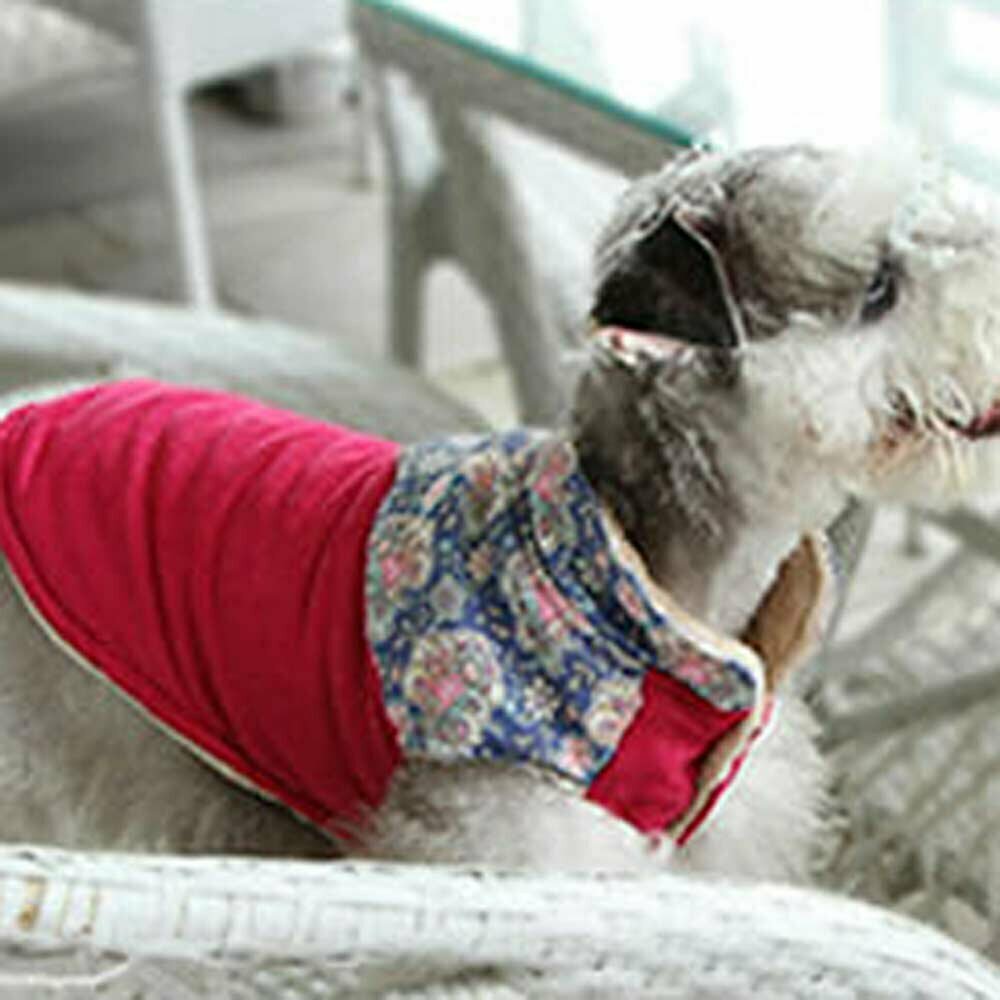 Warm dog jacket pink