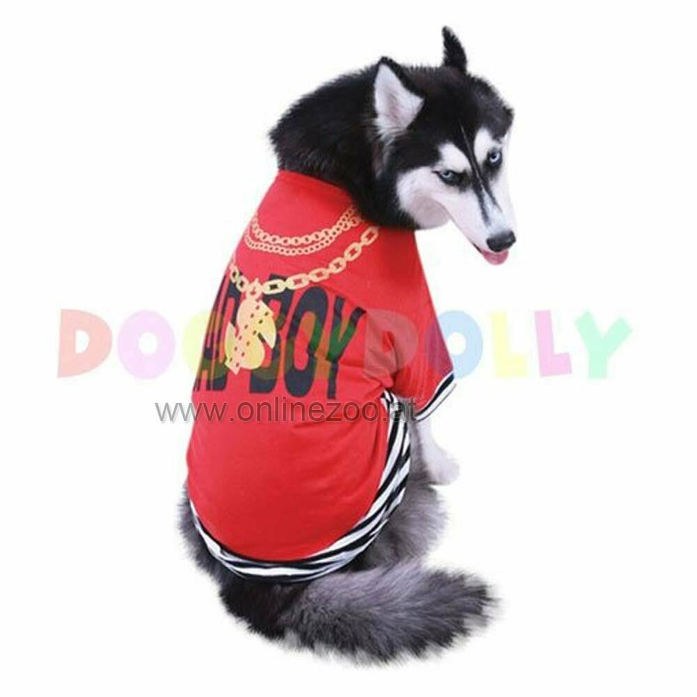 DoggyDolly Badboy T-Shirt for Dogs red