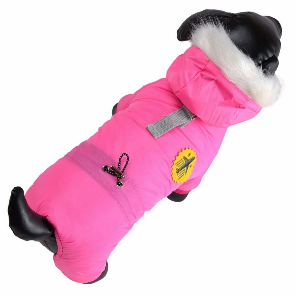 Pilot jacket for small dogs pink