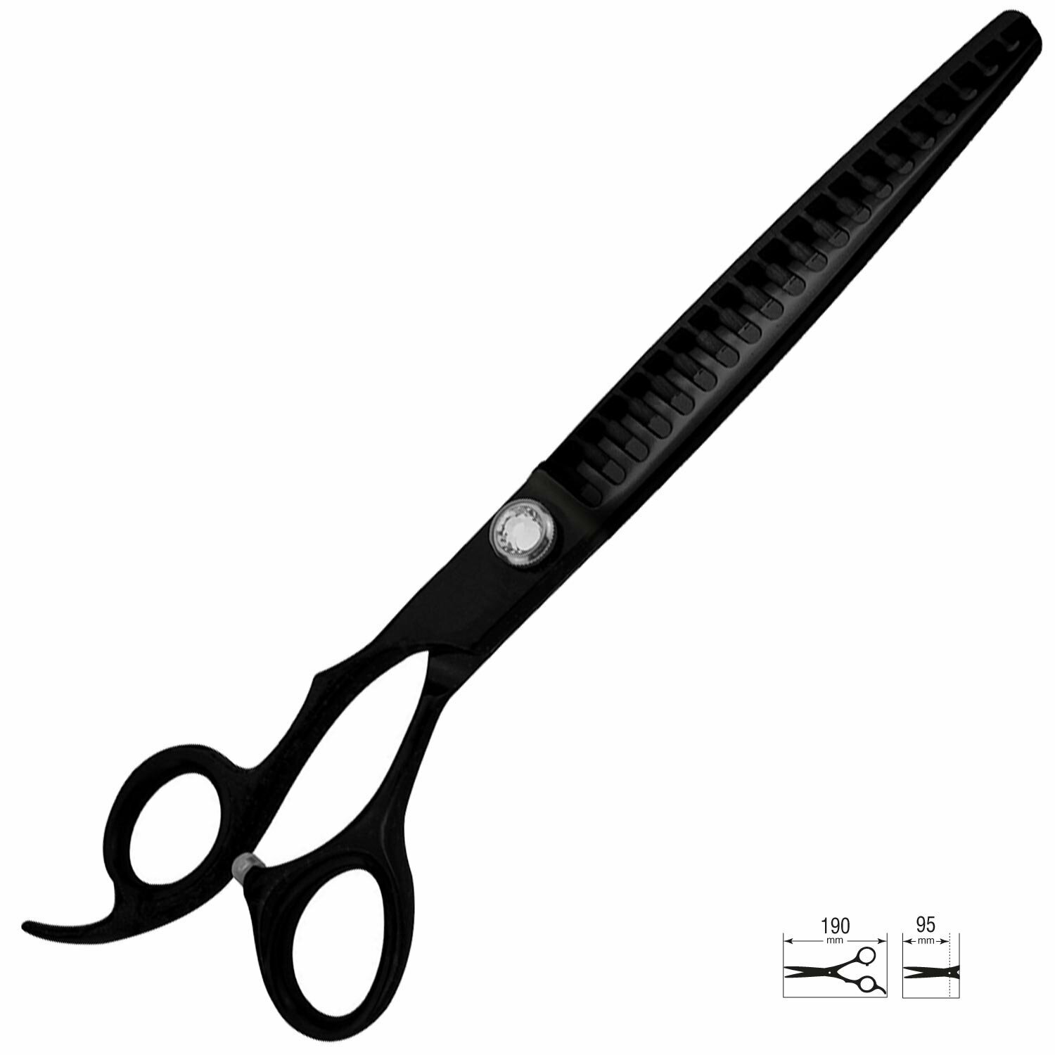 19 cm left handed thinning scissors one-sided with 20 teeth