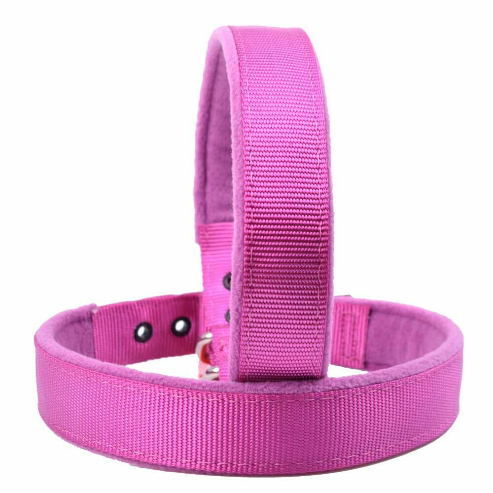 Soft purple dog collars for small dogs and large dogs