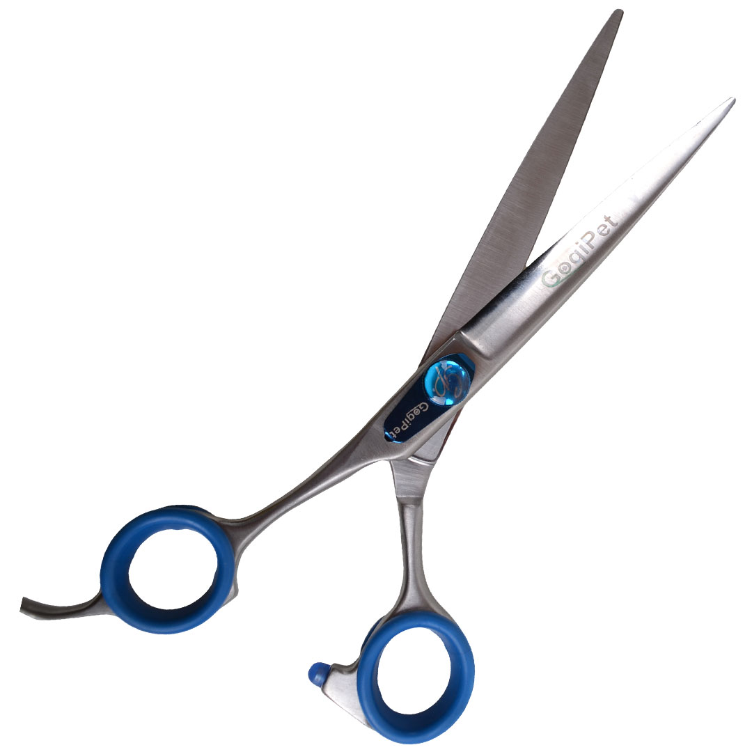 Hair scissors for left-handed dog groomers