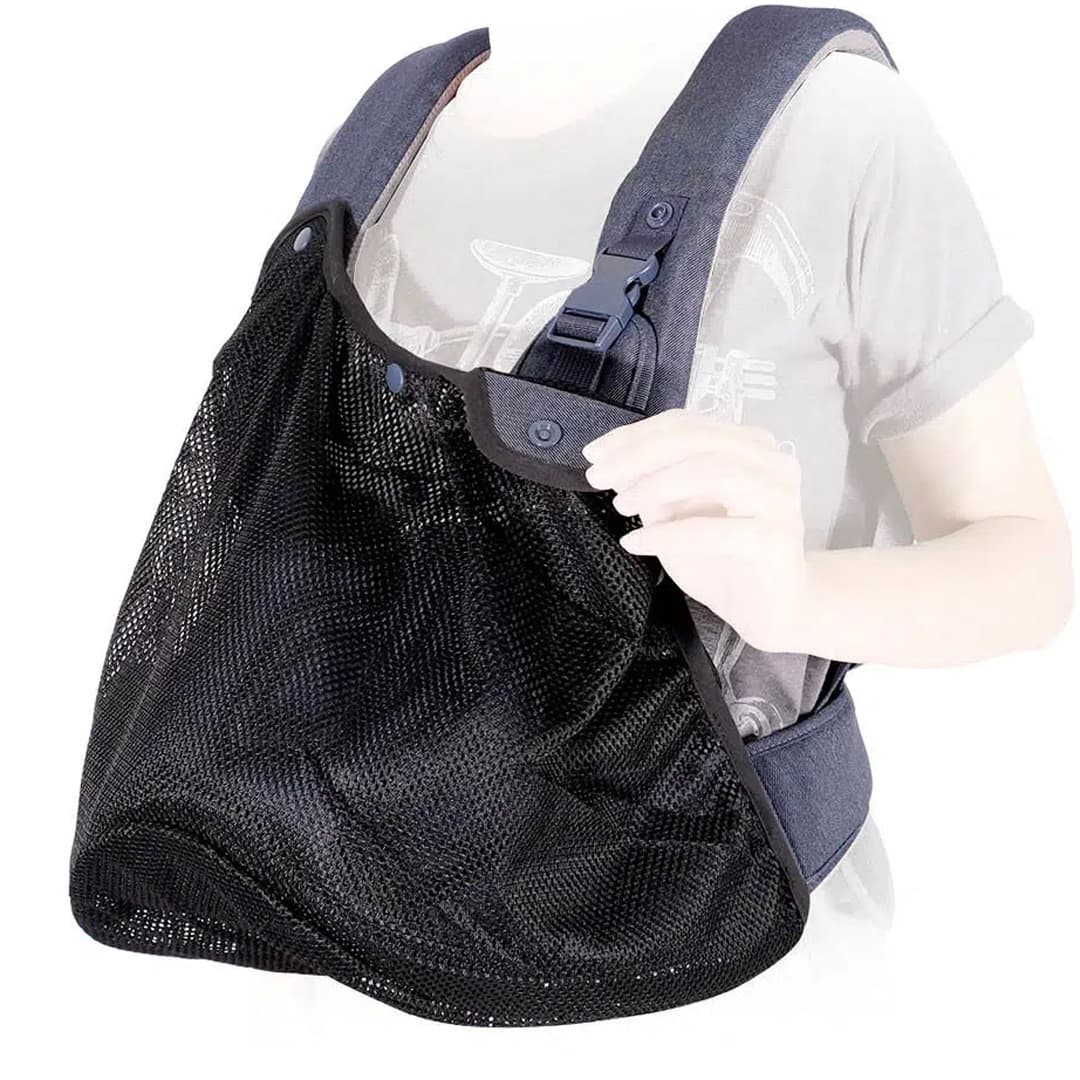 Jeans dog backpack with safety belt