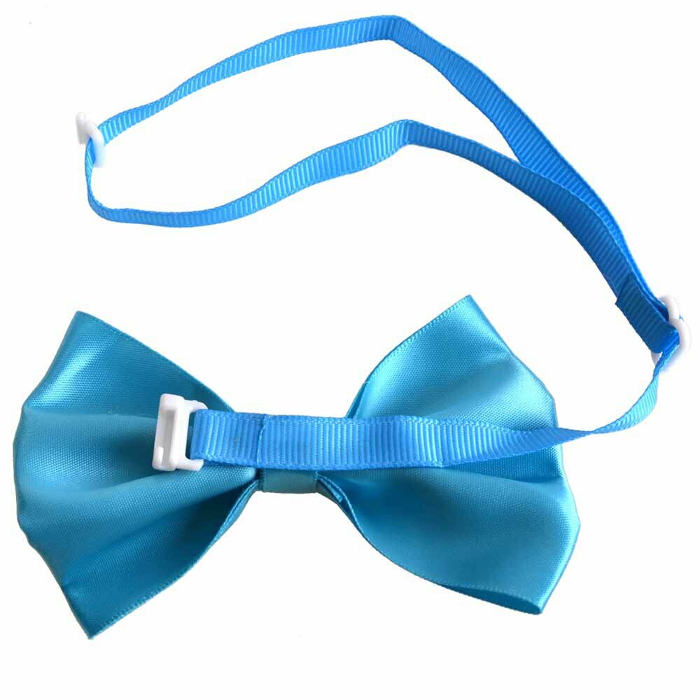 Lightblue dog bow tie with quick release