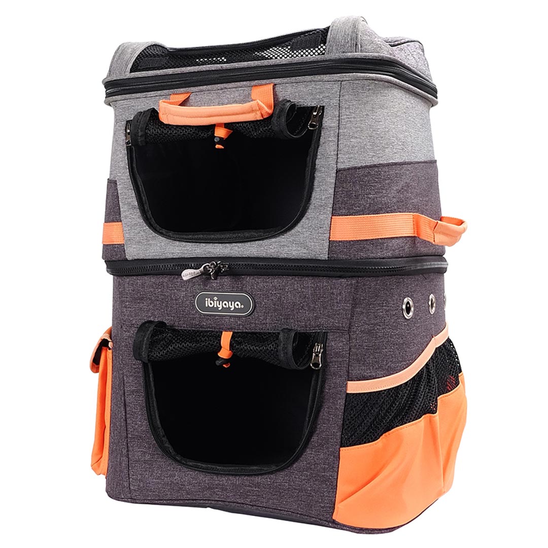 Two-level dog backpack for animals up to 12 kg