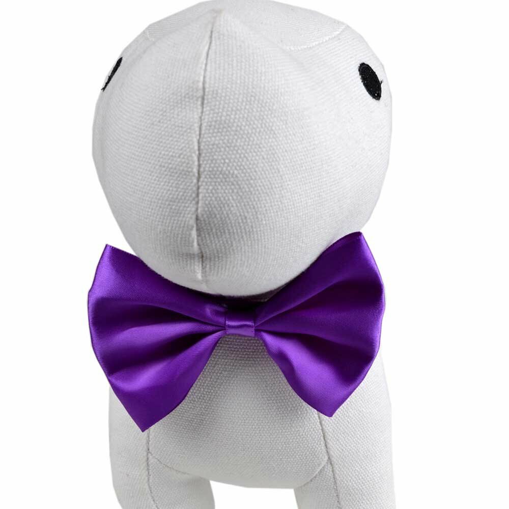 Striking violet bow tie for dogs