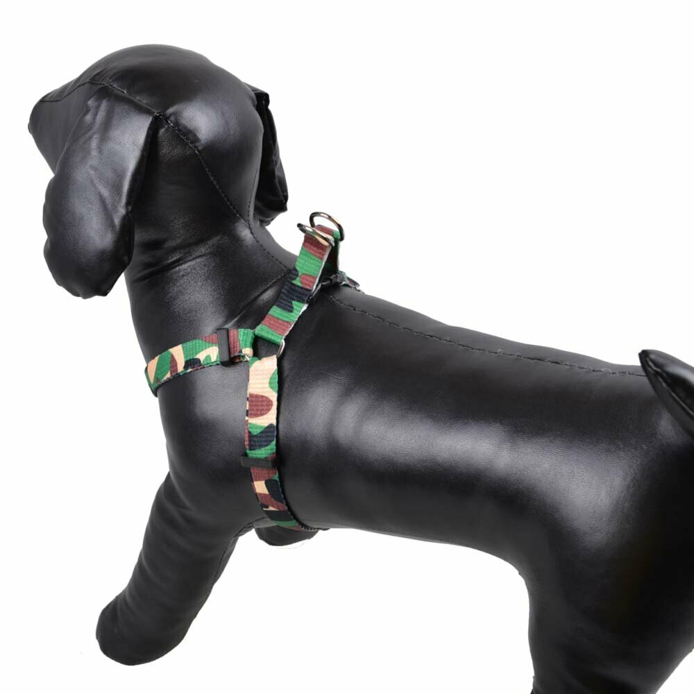 Army dog harness green Camouflage