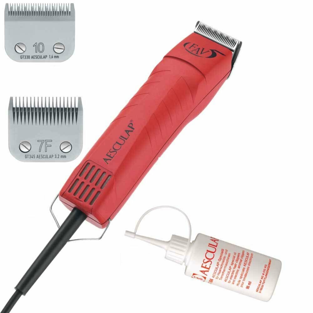 Aesculap GT105 pet clipper with 2 blades