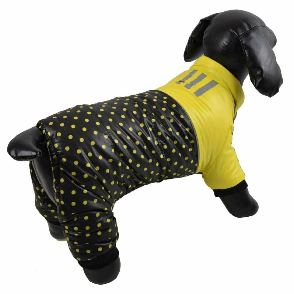Warm dog clothing - yellow anorak