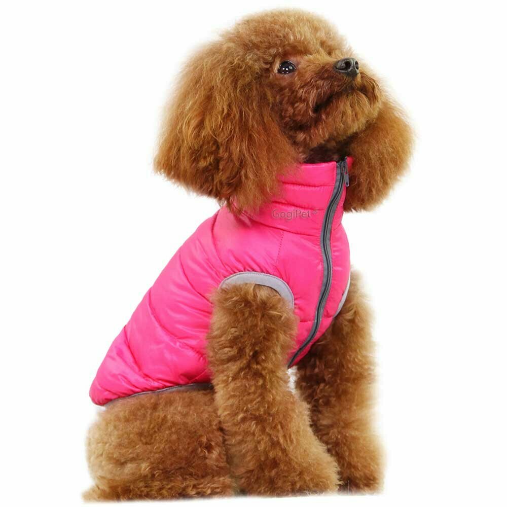 Dog Clothes pink for turning down-filled or green