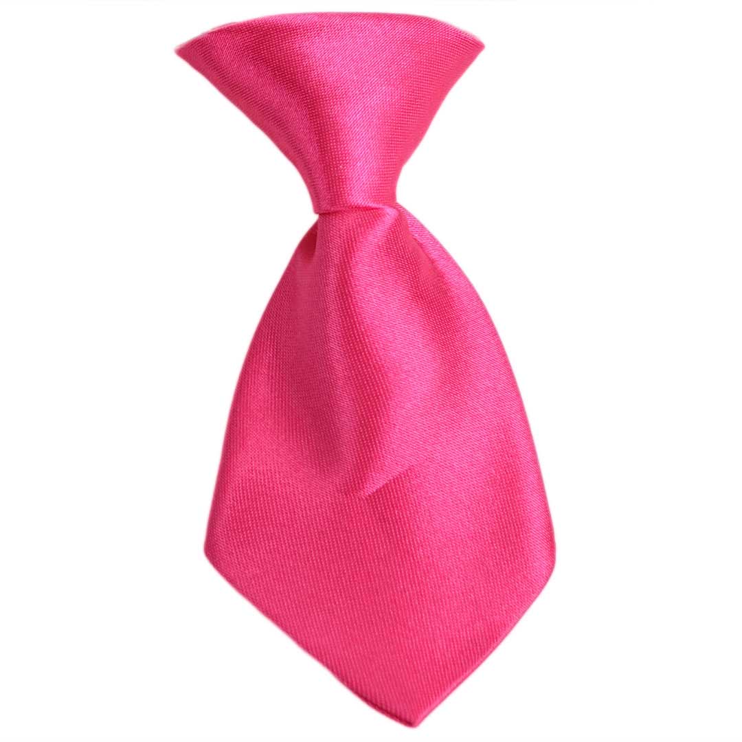 Pink Self Tie for Dogs