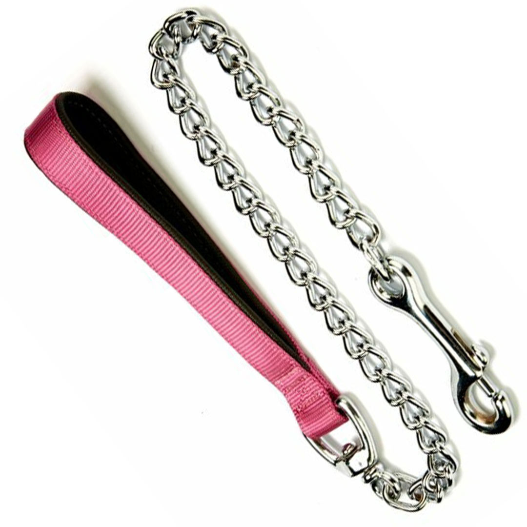 GogiPet chains dog leash with purple padded handle