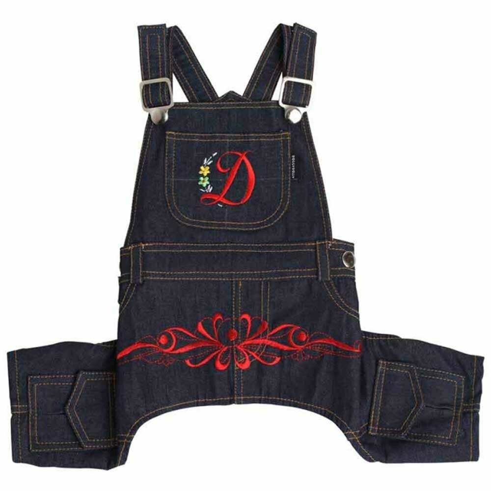 Dungarees for dogs Dark D - Dog clothing
