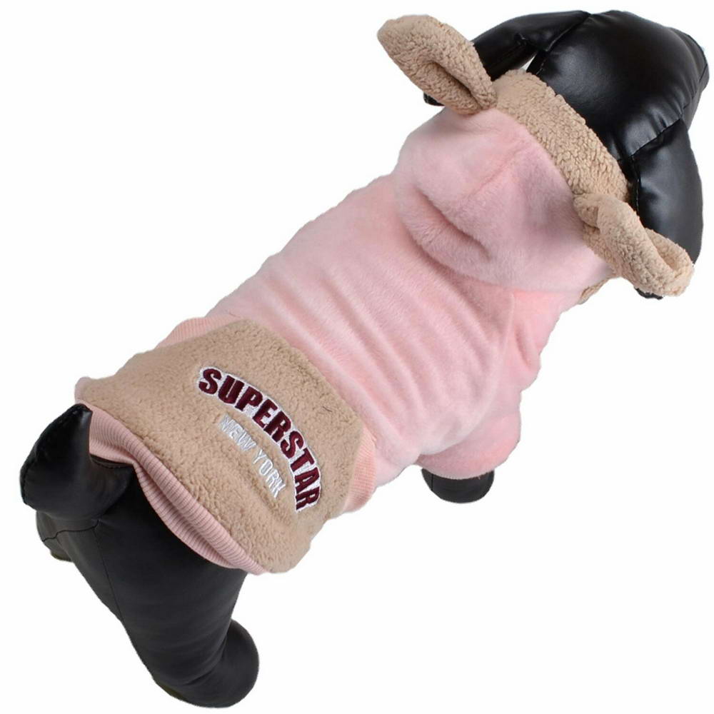 Cute, warm dog clothing in pink