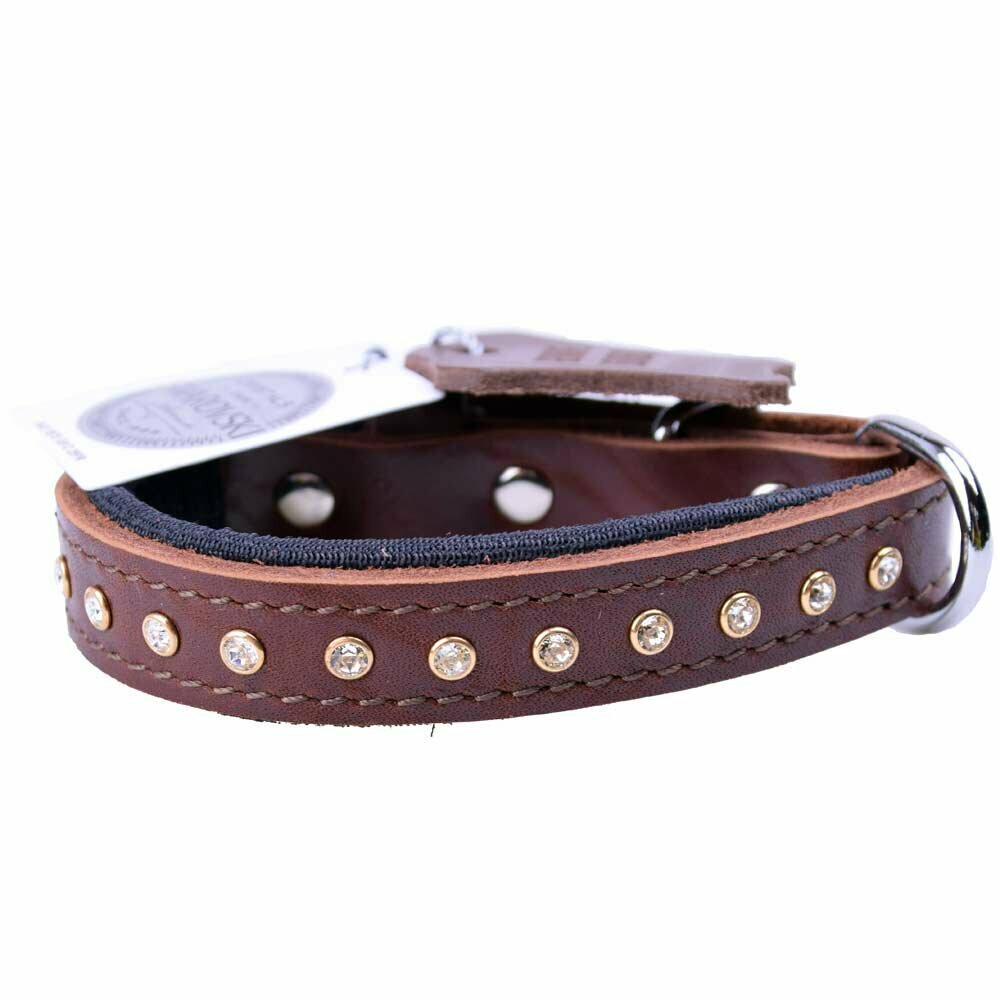 Swarovski buy cheap leather collars at Onlinezoo