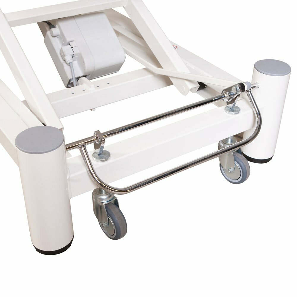 Grooming table with wheels for easy rolling away