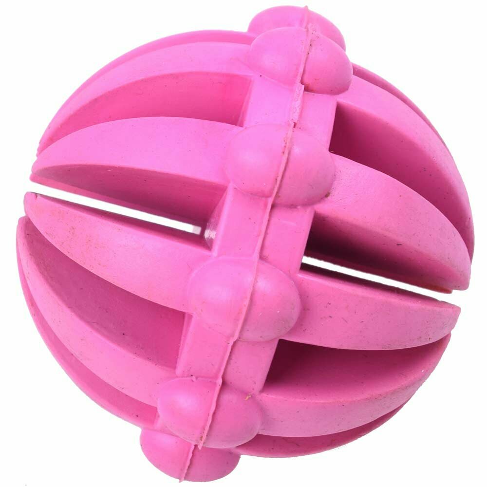 Pink Snack rubber ball 7 cm Ø -10 years Onlinezoo dog toy special price