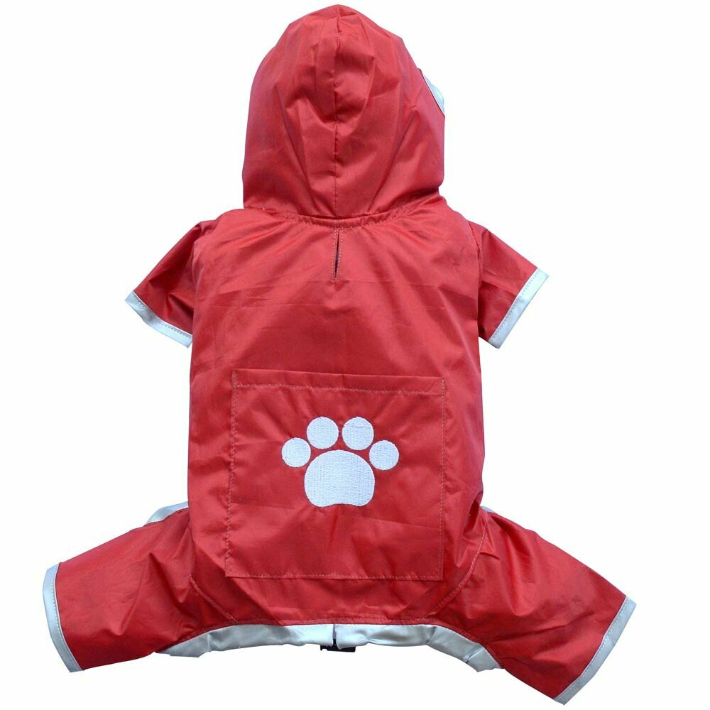 Practical waterproof raincoat for dogs with 4 legs