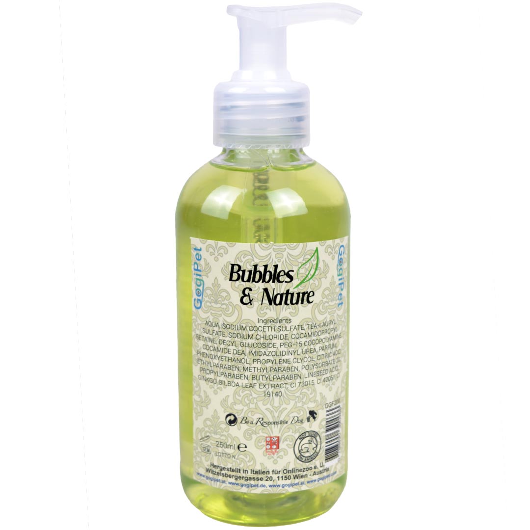 Dog shampoo for more volume by GogiPet Bubbles & Nature - Volume dog shampoo for a full head of hair.