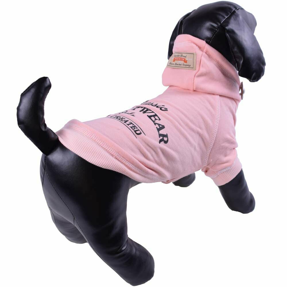 Pink Hoodie for Dogs - Warm Dog Clothing