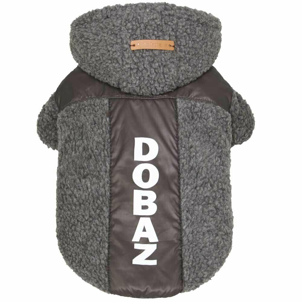 Warm dog clothes with hooded gray 