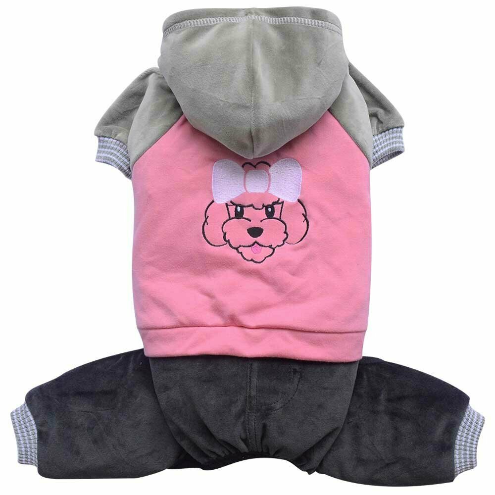 warm overall dog by DoggyDolly pink