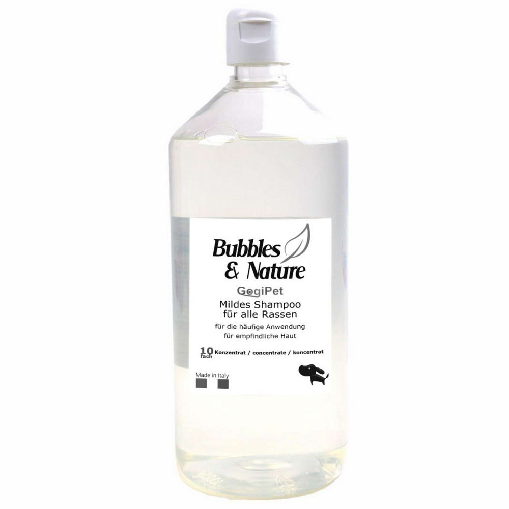 1 liter Bubbles & Nature mild dog shampoo concentrate