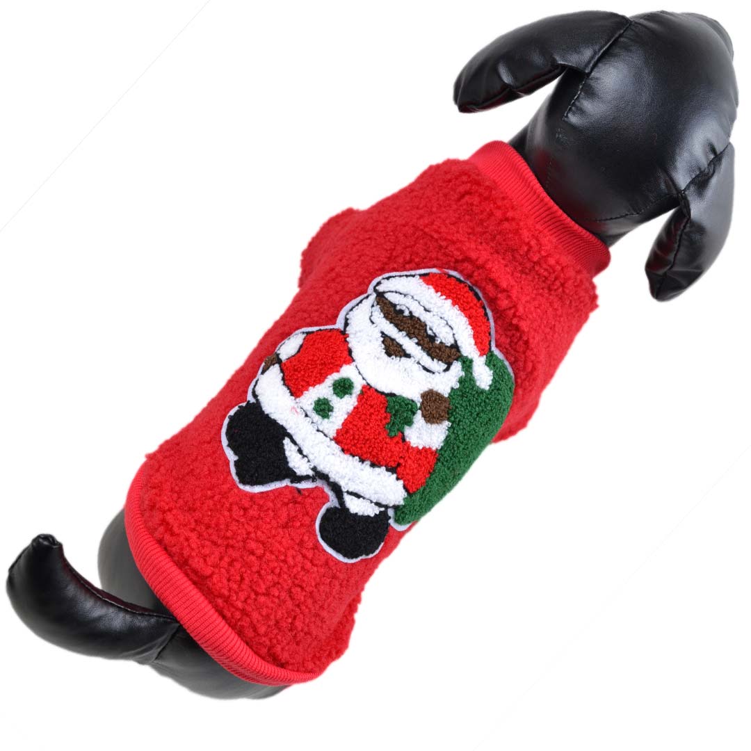 Father Christmas Dog Pullover - Red Santa Sweater