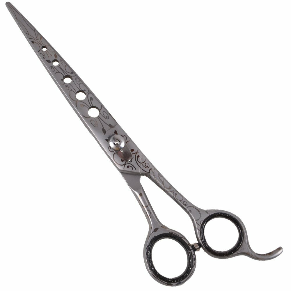 GogiPet hair scissors from Japan steel 22 cm 8.5 inch extra light straight with tribals