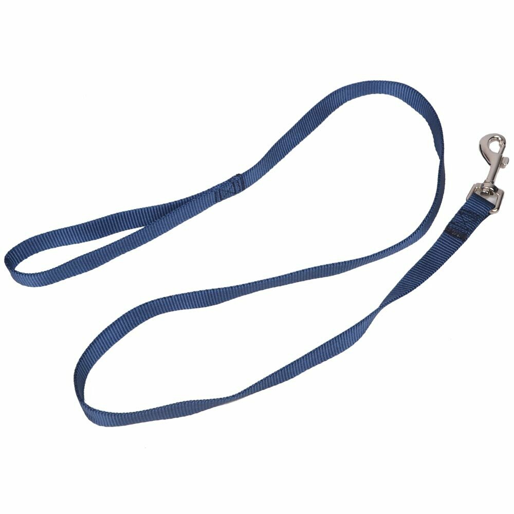 Darkblue Nylon dog leash 20 mm x 120 cm