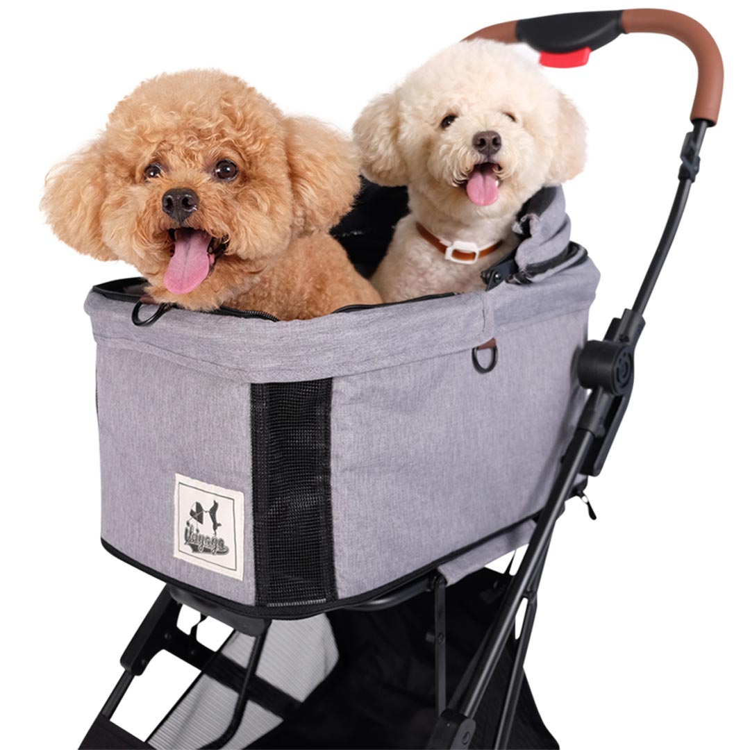 Dog buggy with comfortable passenger cabin