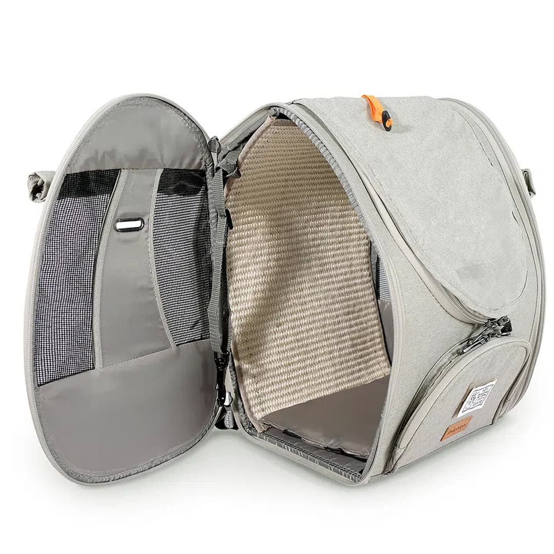 GogiPet Backpack for Cats grey